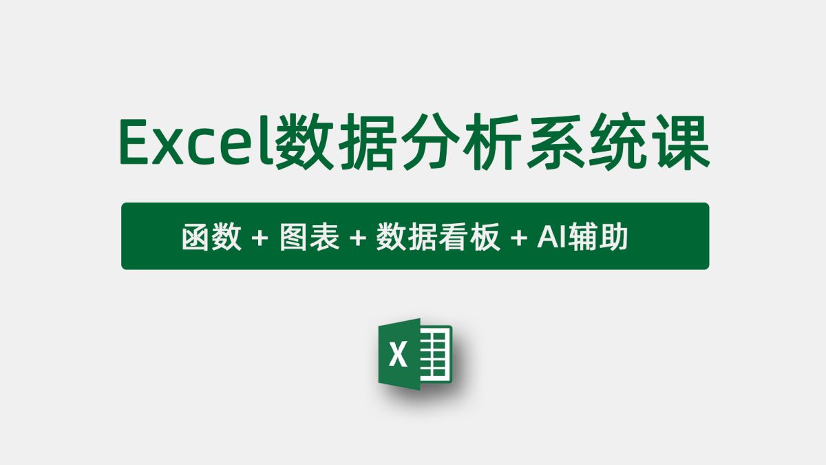 孙斌的Excel数据分析系统课2.0